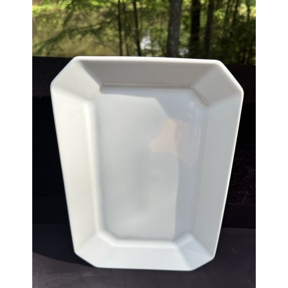 VTG Apilco Classic White French Porcelain Serving Platter 14” Williams Sonoma